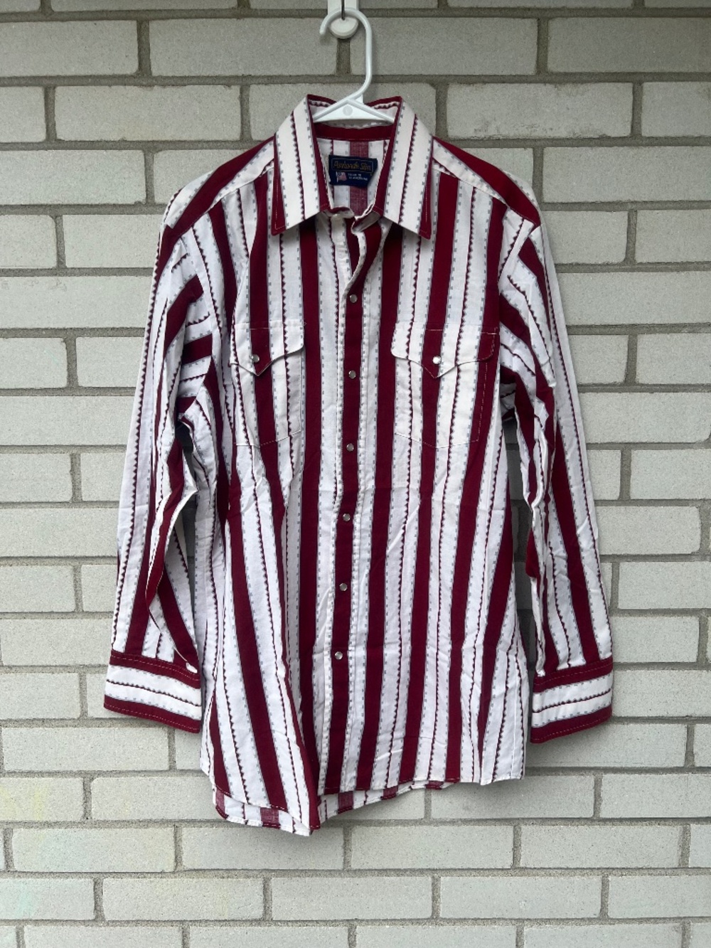 Vintage Panhandle Slim Shirt 46" Chest Western Pearly Snap Front